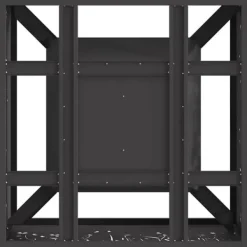 Pejse^Bålsted i koldvalset stål - Firkantet design | Størrelse: 60x60x30 cm | Farve: Sort