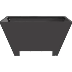Hot Bålsted i koldvalset stål - Kvadratisk design | Farve: Sort | Størrelse: 60x60x30 cm Brændeovne