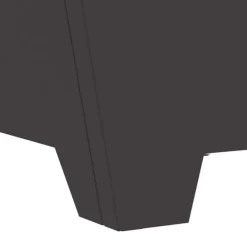 Hot Bålsted i koldvalset stål - Kvadratisk design | Farve: Sort | Størrelse: 60x60x30 cm Brændeovne