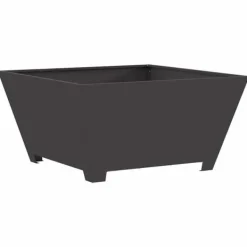 Pejse^Bålsted i koldvalset stål - Stilfuld udendørs bålplads | Farve: Sort | Størrelse: 80x80x40 cm