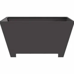 Pejse^Bålsted i koldvalset stål - Stilfuld udendørs bålplads | Farve: Sort | Størrelse: 80x80x40 cm