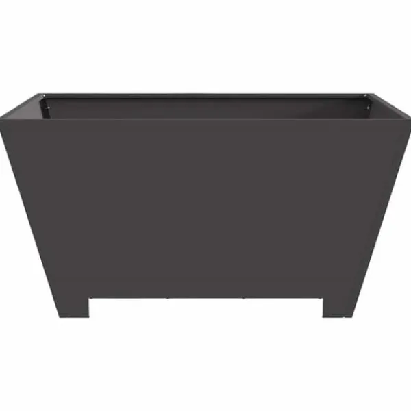 Pejse^Bålsted i koldvalset stål - Stilfuld udendørs bålplads | Farve: Sort | Størrelse: 80x80x40 cm