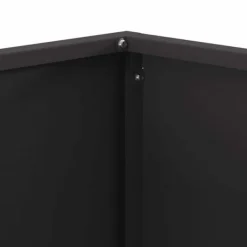 Pejse^Bålsted i Koldvalset Stål - Firkantet Design til Udendørs Brug | Farve: Sort | Størrelse: 60x60x40 cm