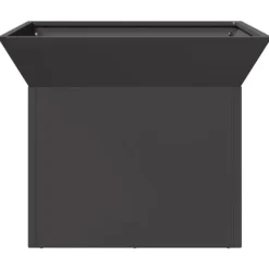 Outlet Bålsted i stål - Kubisk design | Farve: Sort | Størrelse: 50x50x40 cm Brændeovne