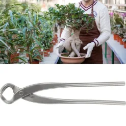 Haveværktøj^Bonsai Cutter Rostfritt stål konkav bärbar gren beskärningssax för trädgårdsträd 11,6 tum