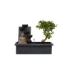 Springvand & Damme^Bonsai med vattenfal - Bonsai - Højde 25-35cm - ⌀29cm
