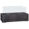 Hot Bord-etanolpejs 0,15 L, transportabel med trælook, rustfrit stål 33×16×18 cm Pejse