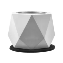 Pejse^Bordplade Fire Pit Bowl, Betonpejs til Indendørs og Udendørs Brug, Holdbar, Moderne Design, Perfekt til Patio