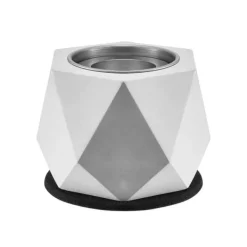 Pejse^Bordplade Fire Pit Bowl, Betonpejs til Indendørs og Udendørs Brug, Holdbar, Moderne Design, Perfekt til Patio