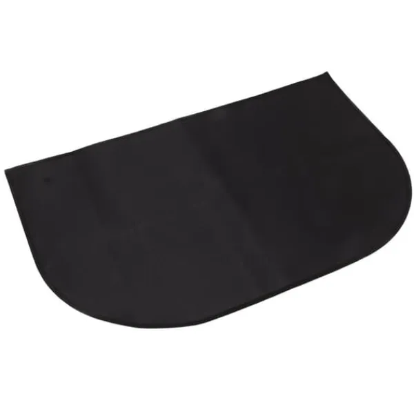 Online Brandsikkert halvrundt glasfibertæppe - Dobbeltlag - Skridsikkert - Gulvbeskyttelse - 19,7" x 39,4" Brandtæppe