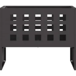 Outlet Bærbar bålsted i sort koldvalset stål - Ildpit til udendørs brug | 50 x 30 x 40 cm Pejse