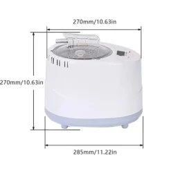 Sauna^Bærbar sauna-damper - Dampgenerator - 3 L Kapacitet - 1000 W - Fjernbetjening - ABS/PP & Rustfrit Stål - Til Hjemmespa & Detox