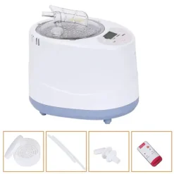 Sauna^Bærbar sauna-damper - Dampgenerator - 3 L Kapacitet - 1000 W - Fjernbetjening - ABS/PP & Rustfrit Stål - Til Hjemmespa & Detox