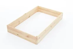 Clearance Bæredygtig Fyrretræs Højbed 140x120x18 cm - Miljøvenlig Havebrugsløsning Plantningsbænke