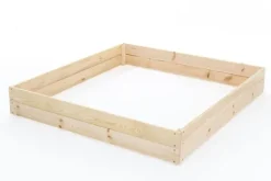 Viking Choice Plantningsbænke^Bæredygtig 120x120x18 cm Fyrretræs Højbed til Økologisk Havearbejde