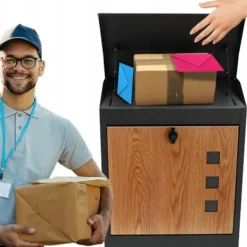 Postkasser & Brevindkast^BREVKASSE postpakker STORT hegn