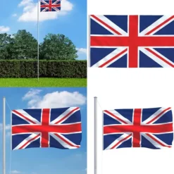 Flag & Vindposer^Britisk flag 90x150 cm - Storbritanniens Flag - Britisk Flag - Home & Living