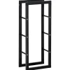 Hot Brændeholder 40×25×100 cm, stål, op til 100 kg, sort Tilbehør Til Brændeovne & Pejse