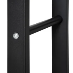Hot Brændeholder 40×25×100 cm, stål, op til 100 kg, sort Tilbehør Til Brændeovne & Pejse