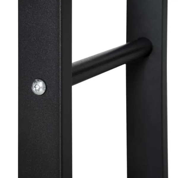 Hot Brændeholder 40×25×100 cm, stål, op til 100 kg, sort Tilbehør Til Brændeovne & Pejse