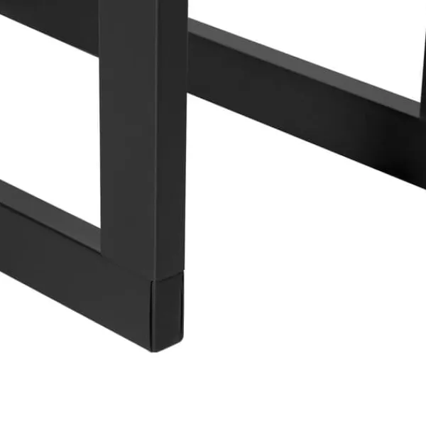 Hot Brændeholder 40×25×100 cm, stål, op til 100 kg, sort Tilbehør Til Brændeovne & Pejse
