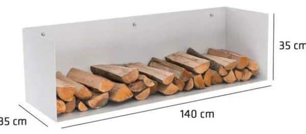 Clearance Brændeholder Mendel 140x35x35 35 x 140 x 35 cm 2 Tilbehør Til Brændeovne & Pejse