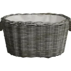 Outlet Brændekurv med håndtag 60x40x28 cm pil grå - Brændekurv - Brændekurve - Home & Living Tilbehør Til Brændeovne & Pejse