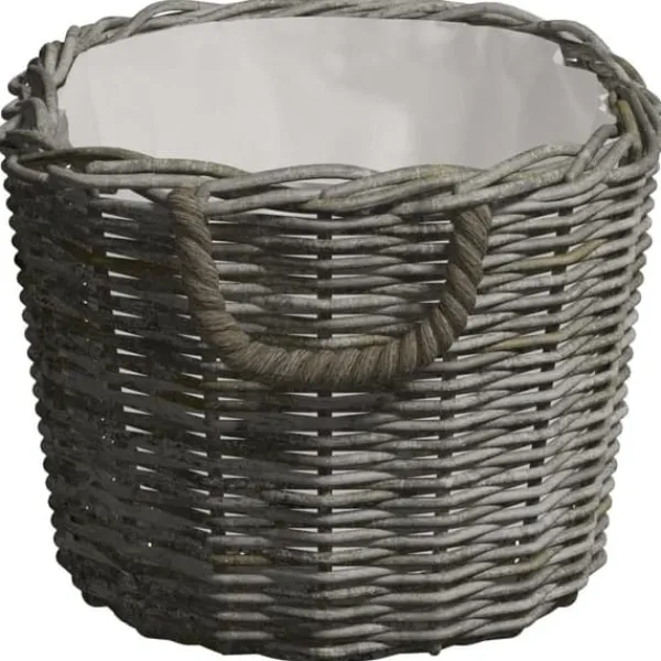 Outlet Brændekurv med håndtag 60x40x28 cm pil grå - Brændekurv - Brændekurve - Home & Living Tilbehør Til Brændeovne & Pejse