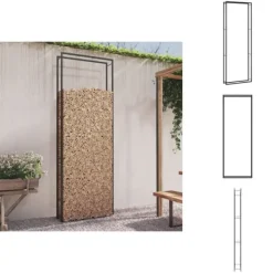 Online Brændekurve - Living brændestativ 110x28x312 cm stål matsort Tilbehør Til Brændeovne & Pejse