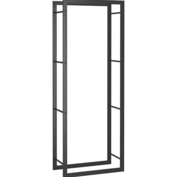 Tilbehør Til Brændeovne & Pejse^Brændekurve - Living brændestativ 50x28x132 cm stål matsort