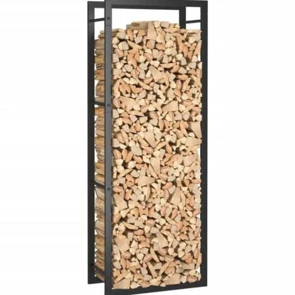 Tilbehør Til Brændeovne & Pejse^Brændekurve - Living brændestativ 50x28x132 cm stål matsort