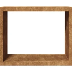 New Brændereol i vejrbestandigt stål - Opbevaringsløsning til brænde | Størrelse: 100x40x80 cm Tilbehør Til Brændeovne & Pejse