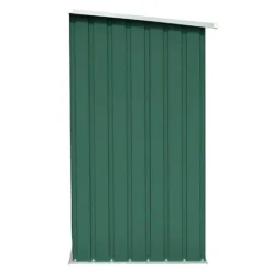 Skure, Garager & Carports^Brændeskur i galvaniseret stål - Holdbar opbevaringsløsning | Størrelse: 163x83x154 cm | Farve: Grøn