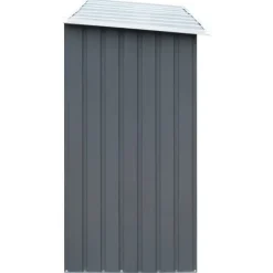 Skure, Garager & Carports^Brændeskur i galvaniseret stål - Holdbar opbevaring til brænde | Størrelse: 330x84x152 cm | Farve: Grå