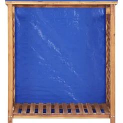 Online Brændeskur i massivt akacietræ - Plads til brænde | Størrelse: 105x38x115 cm Skure, Garager & Carports
