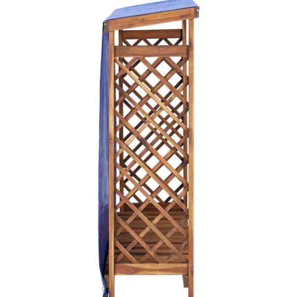 Online Brændeskur i massivt akacietræ - Plads til brænde | Størrelse: 105x38x115 cm Skure, Garager & Carports