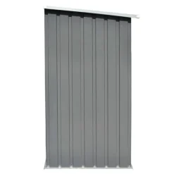 Skure, Garager & Carports^Brændeskur til haven - Galvaniseret stål | Størrelse: 163x83x154 cm | Farve: Grå