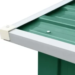 Skure, Garager & Carports^Brændeskur til haven 330 x 92 x 153 cm galvaniseret stål grøn - Brændeskur - Brændeskure - Home & Living