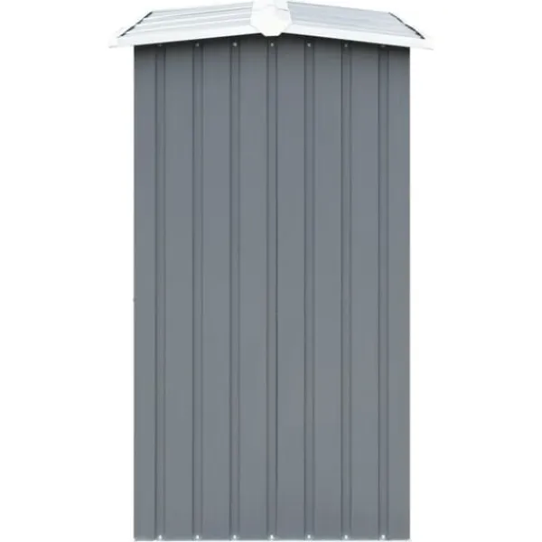 Skure, Garager & Carports^Brændeskur til haven galvaniseret stål 330 x 92 x 153 cm grå - Brændeskur - Brændeskure - Home & Living