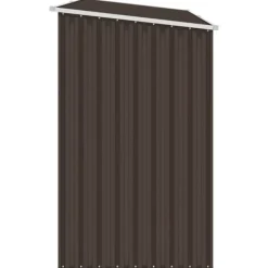 Online Brændeskur 245x98x159 cm galvaniseret stål brun - Haveskur - Haveskure - Home & Living Skure, Garager & Carports