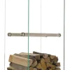 Brændestander Dacio klart glas 35x50x180 cm (6-hul) 35 x 50 x 180 cm Tilbehør Til Brændeovne & Pejse