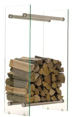 Best Brændestander Dacio klart glas 35x40x80 35 x 40 x 80 cm Tilbehør Til Brændeovne & Pejse