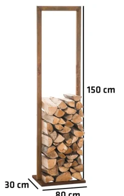 Tilbehør Til Brændeovne & Pejse^Brændestander Sidone V2 80x150 30 x 80 x 150 cm