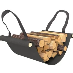 Tilbehør Til Brændeovne & Pejse^Brændestativ 120×36×99 cm med bæretaske & 600D vandafvisende overtræk, sort