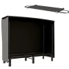 Outlet Brændestativ 120×36×99 cm med bæretaske & 600D vandafvisende overtræk, sort Tilbehør Til Brændeovne & Pejse