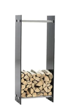 Best Brændestativ Dacio sort glas 35x60x60 35 x 60 x 60 cm Tilbehør Til Brændeovne & Pejse