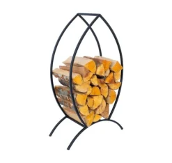 Tilbehør Til Brændeovne & Pejse^Brændestativ DEIA FOREST 52x25xH90cm, sort