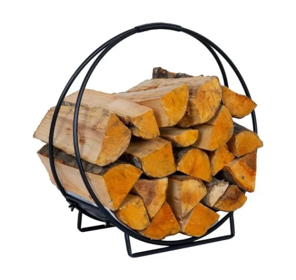 Clearance Brændestativ DEIA WOOD 50x24xH51cm, sort Tilbehør Til Brændeovne & Pejse