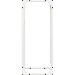 New Brændestativ i koldvalset stål - Robust og stilfuld | Størrelse: 25x25x60 cm | Farve: Hvid Tilbehør Til Brændeovne & Pejse
