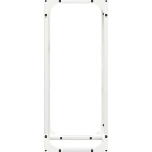 New Brændestativ i koldvalset stål - Robust og stilfuld | Størrelse: 25x25x60 cm | Farve: Hvid Tilbehør Til Brændeovne & Pejse